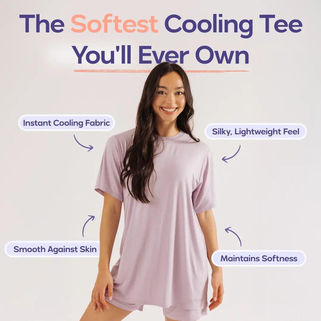 Mellow Cooling DreamTee - Breathable Summer Sleepwear & Loungewear