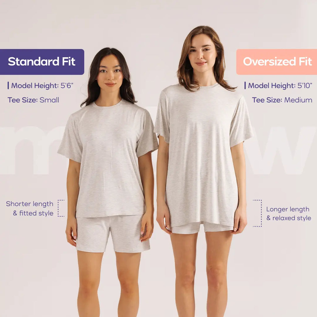 Mellow Cooling DreamTee - Breathable Summer Sleepwear & Loungewear